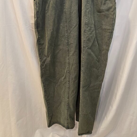 NWT Polygram Overall Pants Green Size 1X Elastic Waist Pockets Comfy - Picture 9 of 9
